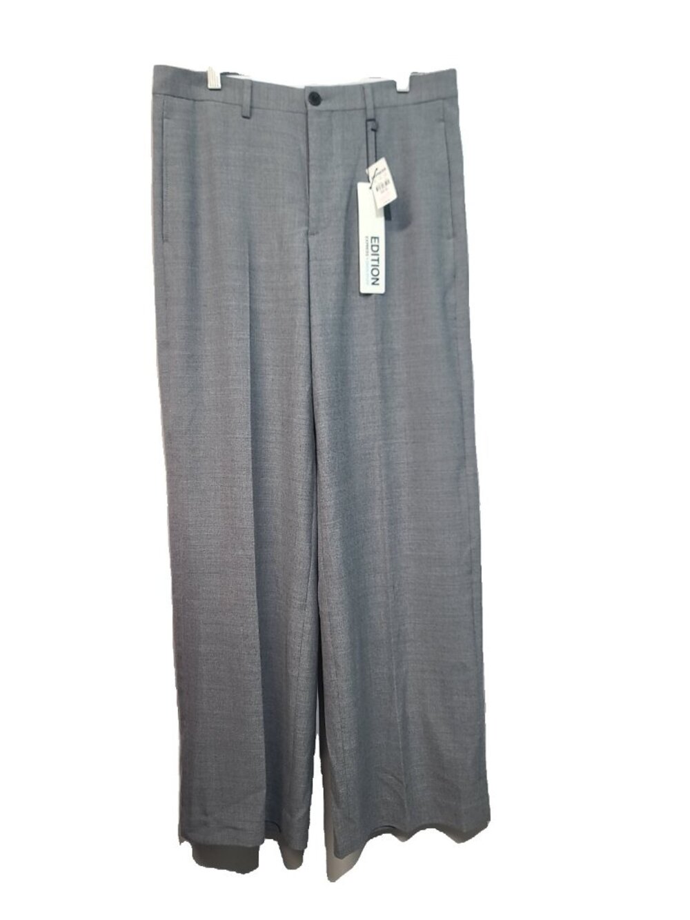 Express x Simon Spurr Wide Leg Suit Pant Size 30 gray NWT